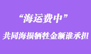 海運(yùn)費(fèi)中共同海損犧牲金額誰(shuí)承擔(dān)