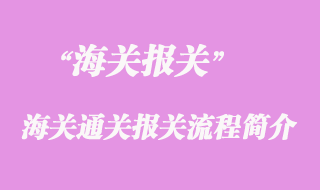 海關(guān)通關(guān)報(bào)關(guān)流程簡介