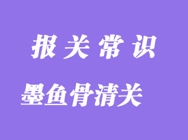 墨魚(yú)骨進(jìn)口清關(guān)流程_港口申報(bào)所需文件